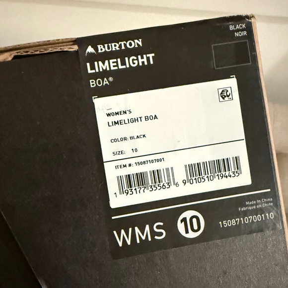 NWT Burton Limelight Women’s Boa Snowboard Boots - Picture 7 of 9